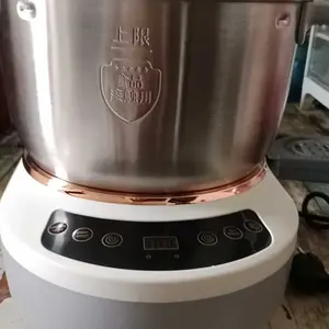 Adonan Mixer Panel Sentuh & Timer Menghadap ke Atas 7L Stand Mixer dengan Baja 304 Stainless Steel Bowl Mesin Pembuat Adonan Multifungsi dengan Teknologi Fermentasi Suhu Konstan Presisi