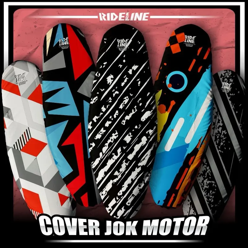Rideline abstrak seat cover - sarung jok motor full print 0