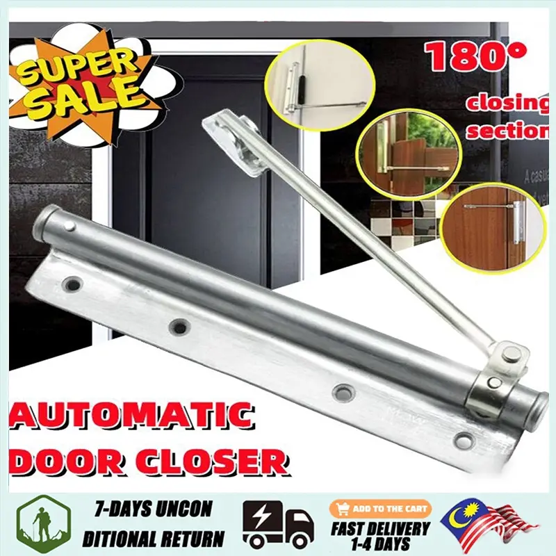Spring automatic door closer Indoor adjustable door closer suitable for various types of automatic door closer Spring automatic door closer Stainless Hardware