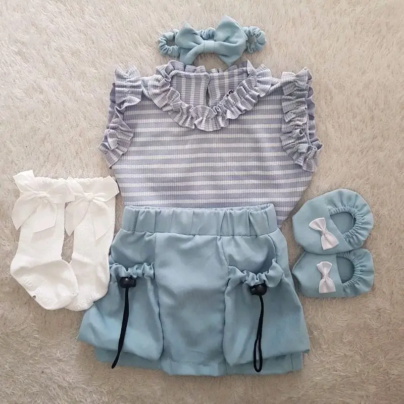 PRE ORDER  Stelie Rok Set + kaos kaki cantik 1