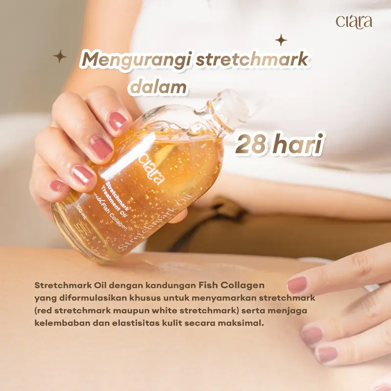 Ciara Stretchmark Treatment Oil Memudarkan Stretchmark dalam 28 Hari 4