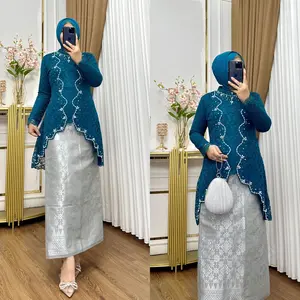 ￼ Setelan Kebaya laila JUMBO kancing size M-5L LD 130cm
