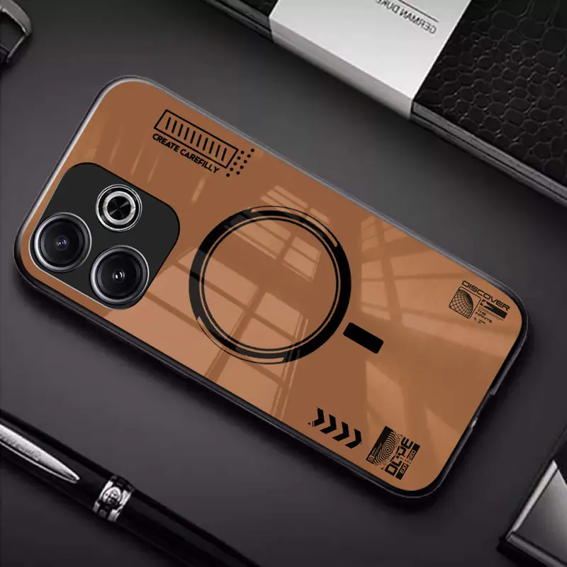 (H24) Softcase Glass Kaca For REDMI 13 TERBARU 2024 - REDMI 13 POCO M6 TERBARU Case Hp Terbaru Anti Air TPU 4