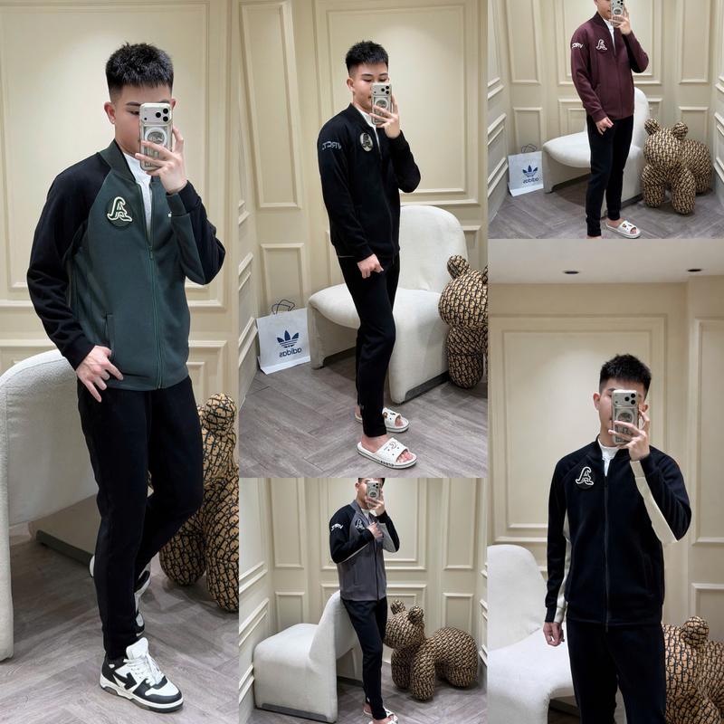 Bộ Quần Áo Nỉ Dài Nam Chữ A Dán Chất Liệu Nỉ 2 Da Bo Dệt Len Siêu Nét Form Chuẩn Ss2026
