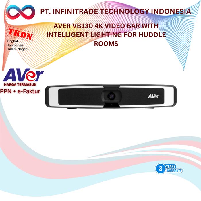 Jual AVER VB130 4K VIDEO BAR WITH INTELLIGENT LIGHTING FOR HUDDLE ROOMS ...