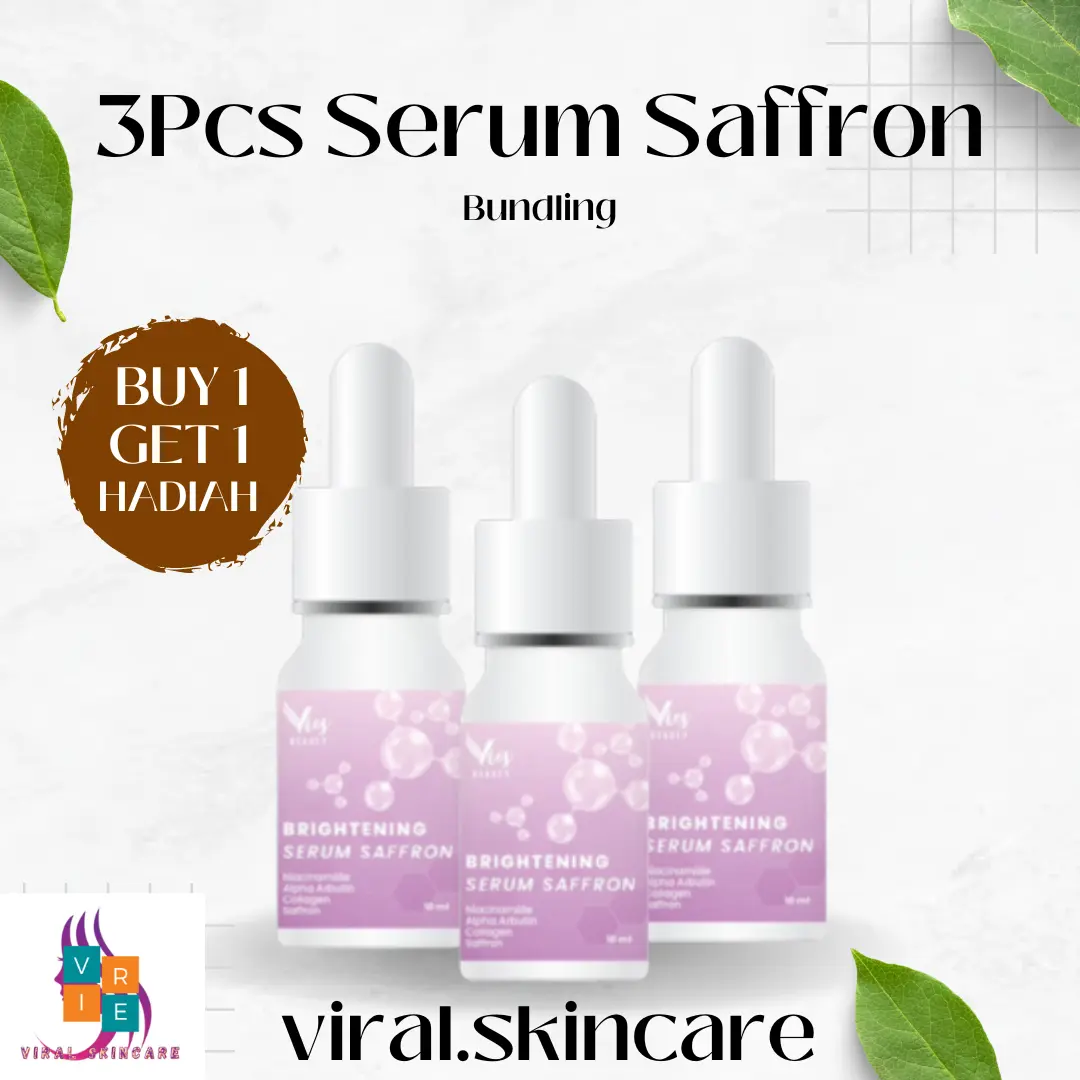 Vies Beauty Glow Serum Saffron Bundling 3pcs 100% Original