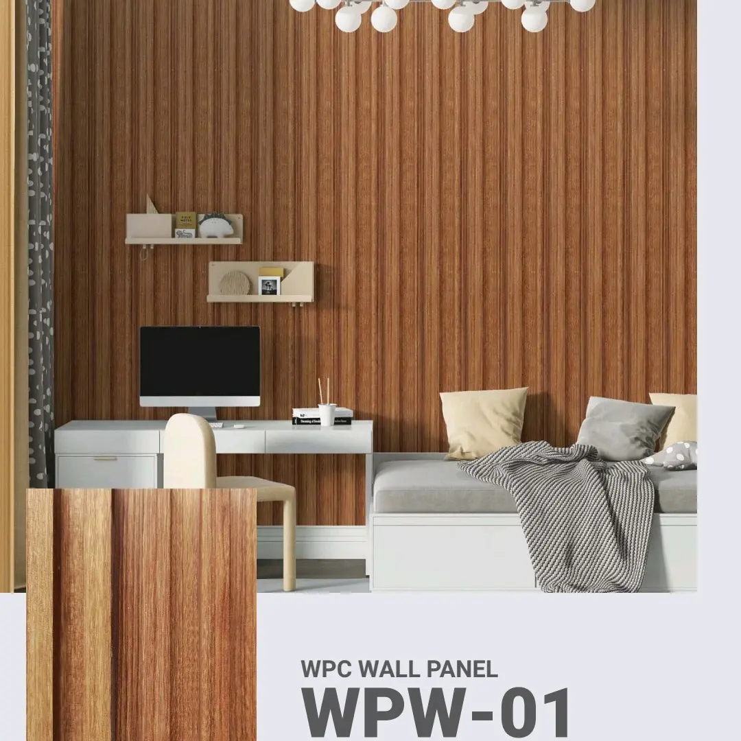 wpc wall panel/ wood panel / interior desain/hiasan dinding tempel