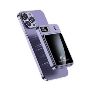 10000mAh ワイヤレス急速充電パワーバンク、LEDディスプレイ付きポータブル磁気モバイルパワー、iPhone 15/14/13/12/Pro/Mini/Pro Max対応のユニバーサルパワーバンク