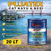 Gambar (20 LT) Cat Kayu & Besi Premium PUJATEX Synthetic High-Gloss Enamel - Super White dari Boxer Paint Official Store Kab. Sidoarjo 1 Tokopedia