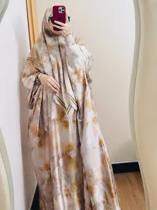 [Ready] Nk 100 - Kaftan Set Wanita Muslim Gradasi Gold