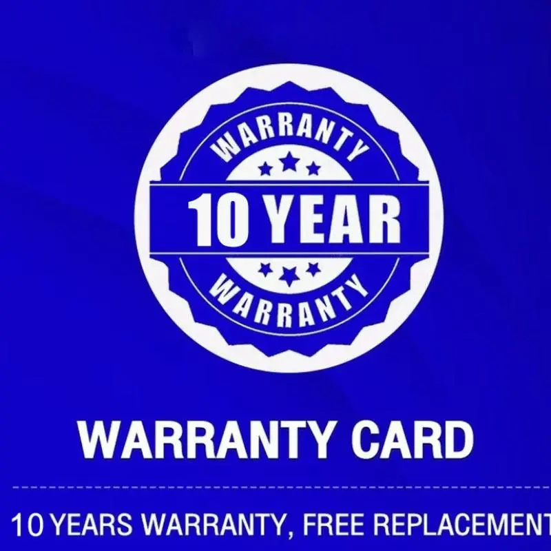 N10 years warranty If you have any questions, please contact our customer service to solve the problem and guarantee your satisfaction.