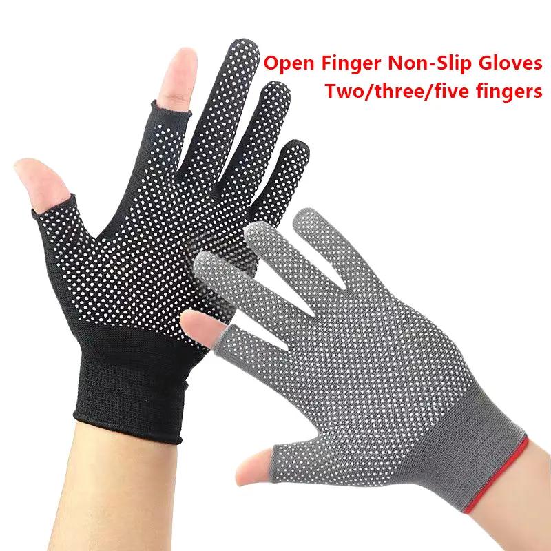 loại nylon chống ... găng tay đánh cá trượt hai / ba / nửa ngón tay đơn vị phân phối găng tay câu cá ngoài trời câu cá thể thao có thể thở găng tay
