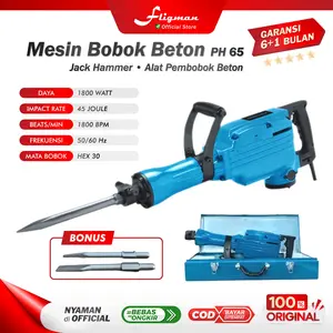 FLIGMAN Jack Hammer Beton PH65A | Demolition Hammer 1800W 45J
