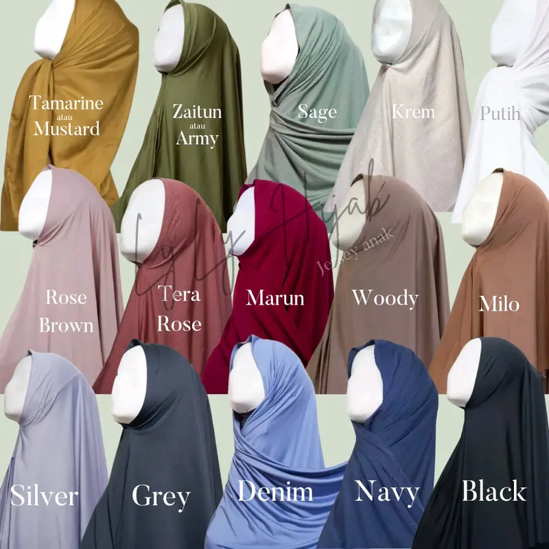 3 pcs pasmina anak instan hijab anak instan segi tiga jilbab anak kerudung anak hijab bayi instan non ped kerudung bayi pasmina bayi jilbab bayi 1