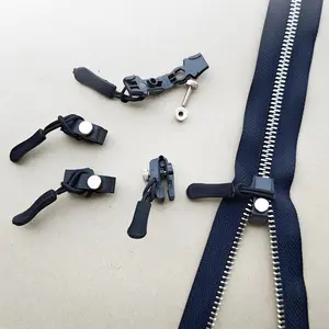Kepala Ritsleting Pengganti Zipper Universal Penarik Resleting Jaket Tas Solusi Ideal untuk Penggunaan Universal dan Mudah Digunakan Kit Pengganti Ritsleting Versatile