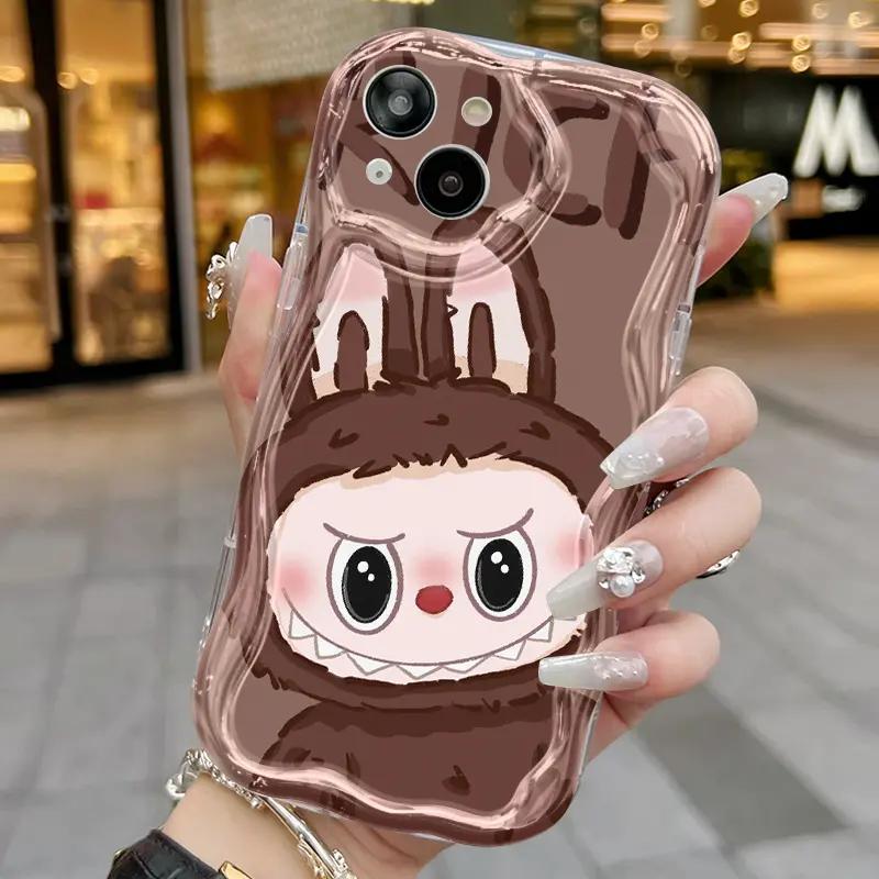 Casing Hp Untuk OPPO A16 A16s A54s Case Kasing HP Labubu lucu ganda Casing Kesing pelindung Silikon Cesing lunak baru Softcase 2
