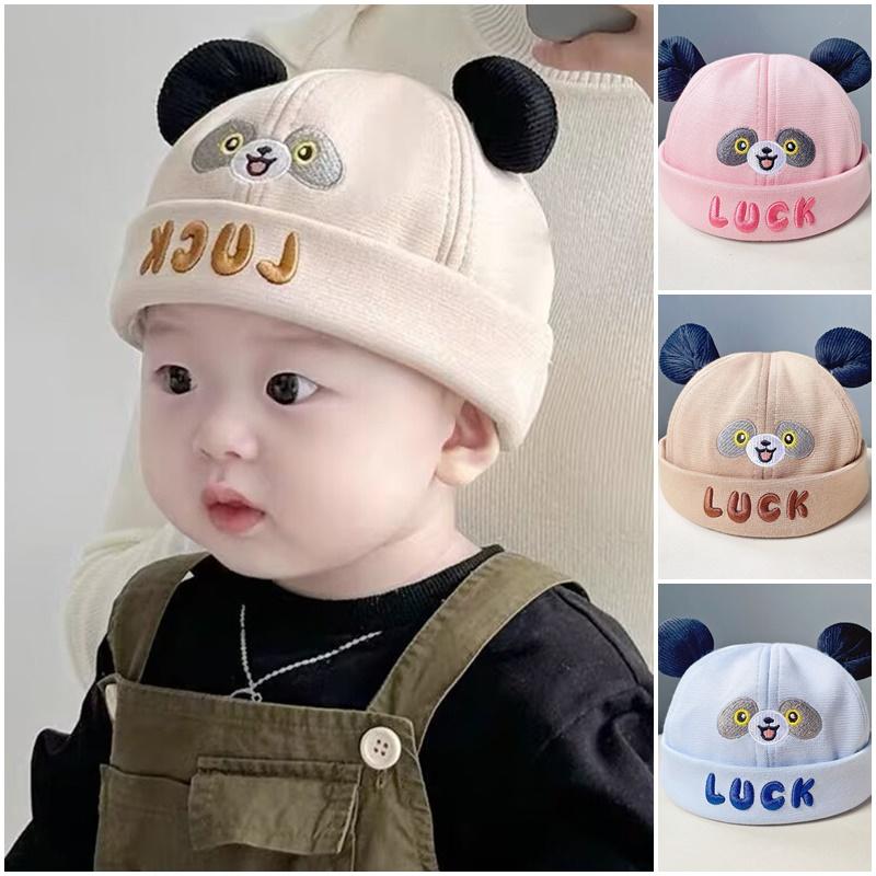 Mũ Lưỡi Trai Không Vành Cho Em Bé Có Thêu Chữ, Thiết Kế Hình Gấu Dễ Thương, Chất Liệu Cotton Thoáng Khí, Thích Hợp Cho Bé Trai Và Bé Gái Trẻ Sơ Sinh, Trang Phục Mùa Xuân Và Du Lịch Thường Ngày Mũ Dưa Cho Trẻ Mới Biết Đi