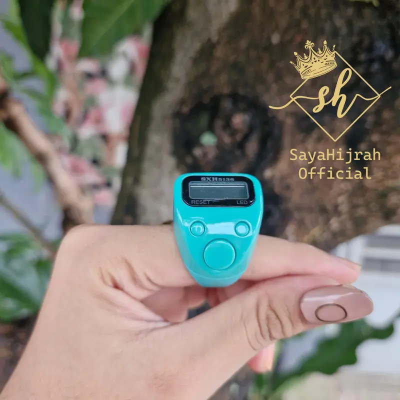 Cincin Tasbih Zikir LED Mini Adjustable Ring Muslim 2