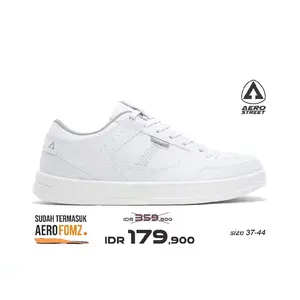 Aerostreet 37-44 hoop series putih - sepatu sneakers