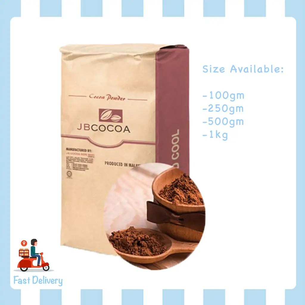 JB COCOA POWDER/ SERBUK KOKO (FOR BAKING, DRINKS, ICE CREAM...) 100GM/ 250GM/ 500GM/ 1KG