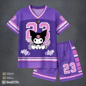 KUROMI JERSEY ANAK USIA 3-10TH //JERSEY BAHAN DRYFIT MILANO HITS