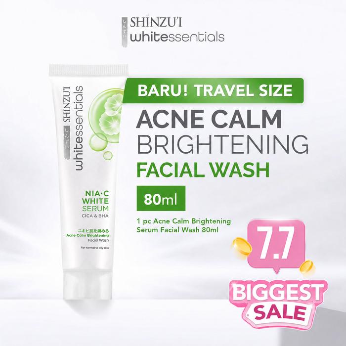 Gambar Shinzui WHITEssentials Acne Calm Brightening Facial Wash CICA 80ml Sabun Cuci Muka dari Mitech Protection Kota Tangerang Selatan Tokopedia