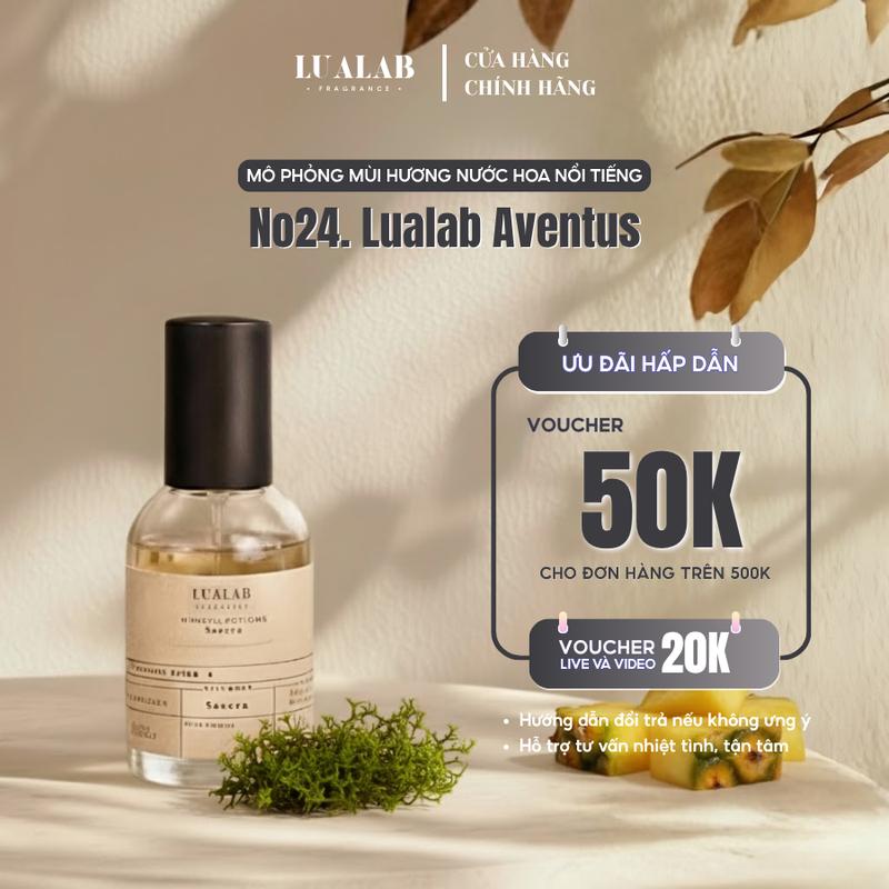 Nước hoa nam Lualab Aventus 30ml phong cách Nam tính Chất chơi Hấp dẫn NO.24