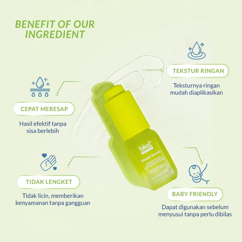 Nipple Serum BKA isi 10ml - Meminimalisir Puting Lecet | Perawatan Puting dari Masa Kehamilan 6