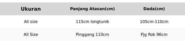 Okedashop - MALLIA SETROK - Setelan Rok Wanita Elegan  Mewah 2025 Linen Motif Muslim Panjang