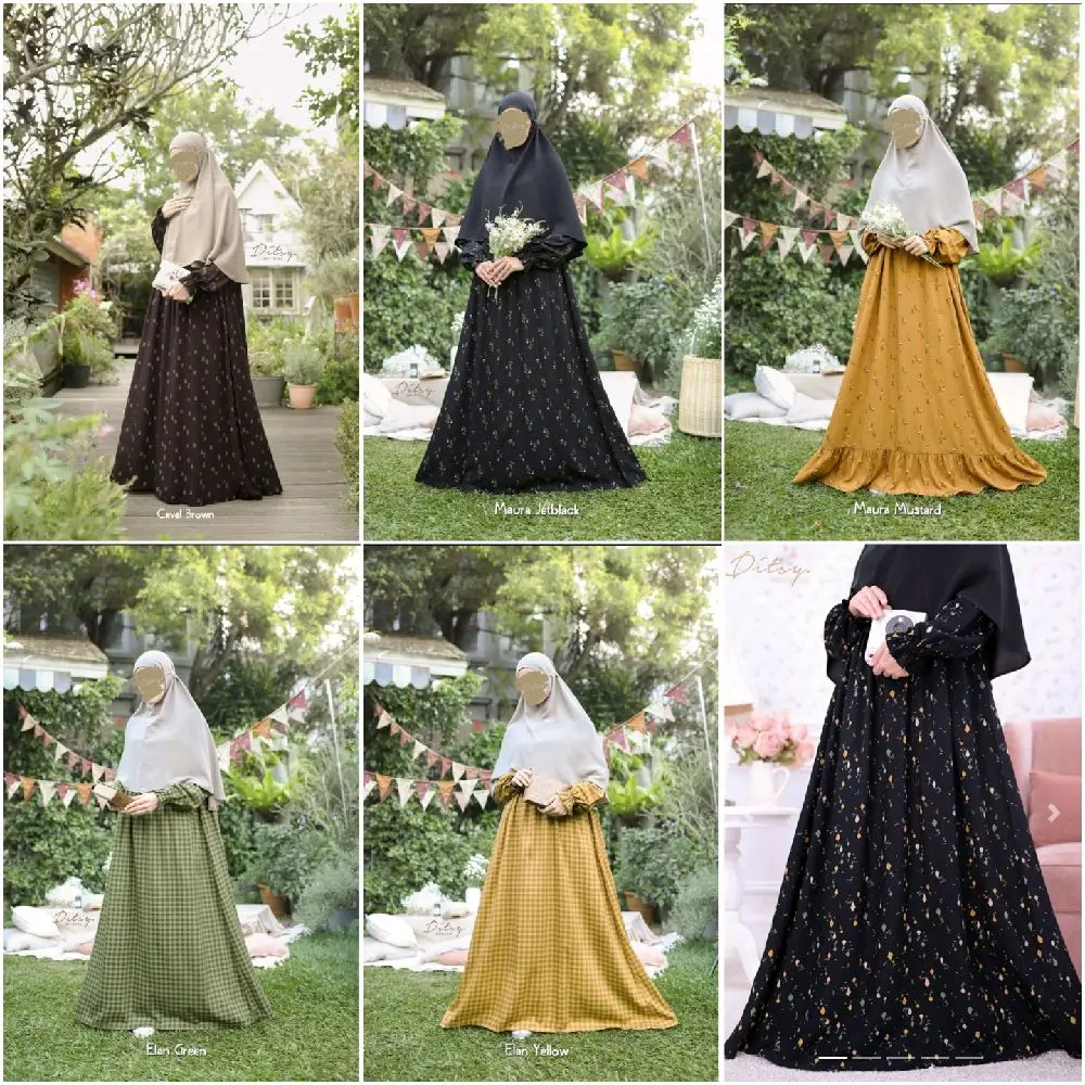 GAMIS DITSY EDISI TERBARU Size M