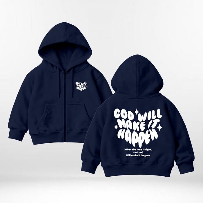 Gambar BEXLEY Hoodie Zipper Make It Happen Anak | Jaket Hoodie Kids Laki-Laki & Perempuan 4-15 Tahun - HITAM, M (4-6 Tahun) dari BEXLEY Kota Administrasi Jakarta Barat 5 Tokopedia
