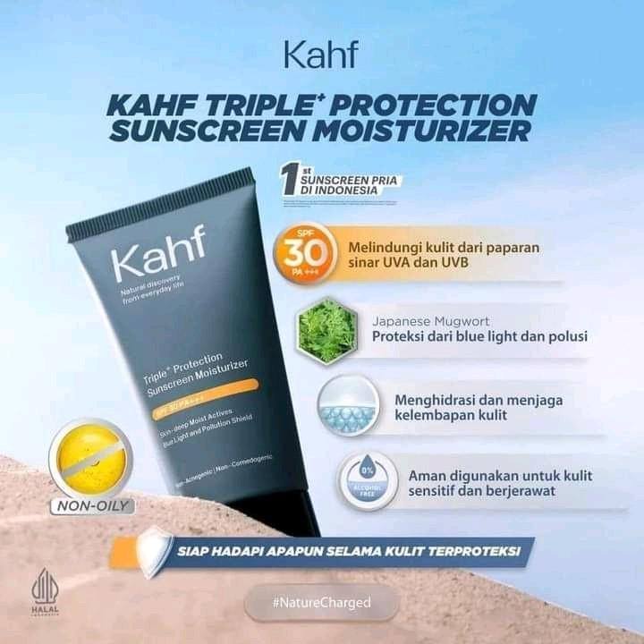 Kahf Triple+ Protection Sunscreen Moisturizer 30 ml Wajah 4