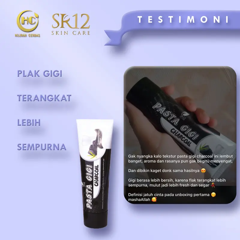 PASTA GIGI HERBAL SR12 (CHARCOAL / SIWAK & SIRIH) 5