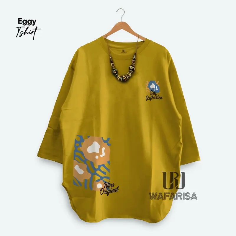 Baju kaos lengan 3/4. Bahan adem halus  Katun combed Sablon Tebal Standar Distro 1