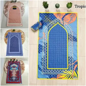 ISI 25 PCS SAJADAH TRAVEL JUMBO / Sajadah UKURAN 105X60 / Sajadah Traveling pouch souvenir umroh Sajadah JUMBO