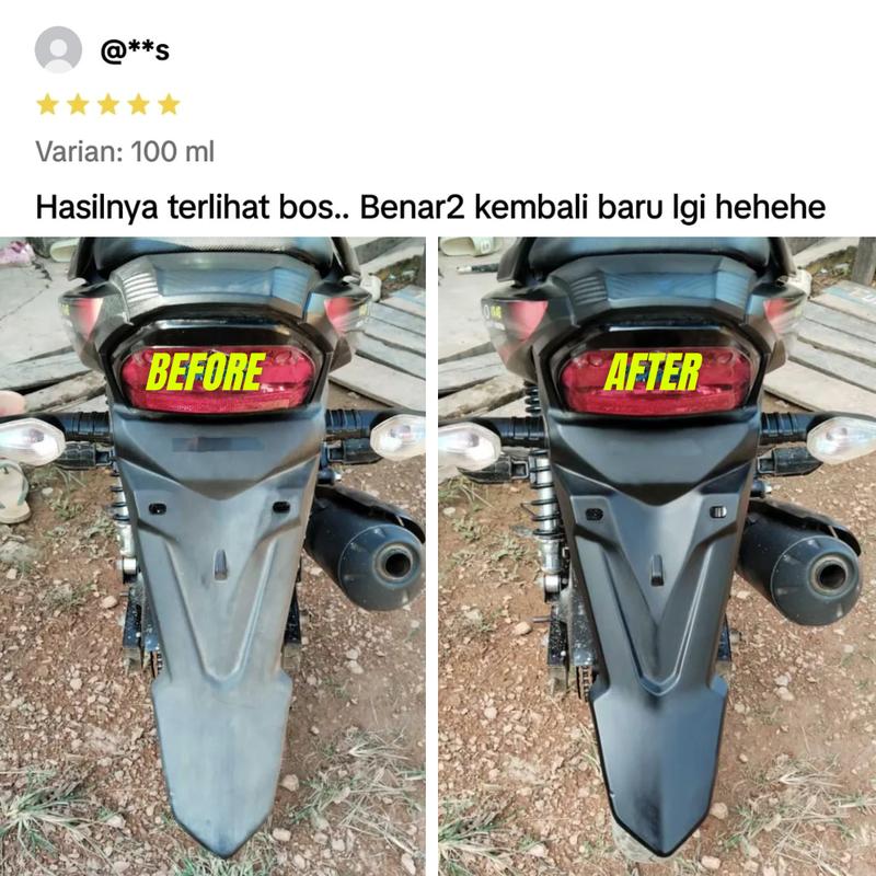 Penghitam Body Motor Mobil Permanen Glatz Back to Black Car 2