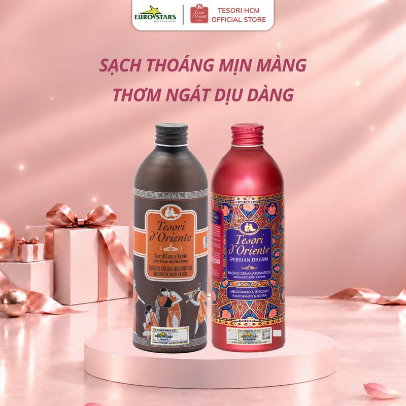 Sữa tắm nước hoa Tesori d'Oriente 500ml chính hãng kèm vòi nhập khẩu trực tiếp từ Ý (MALL)