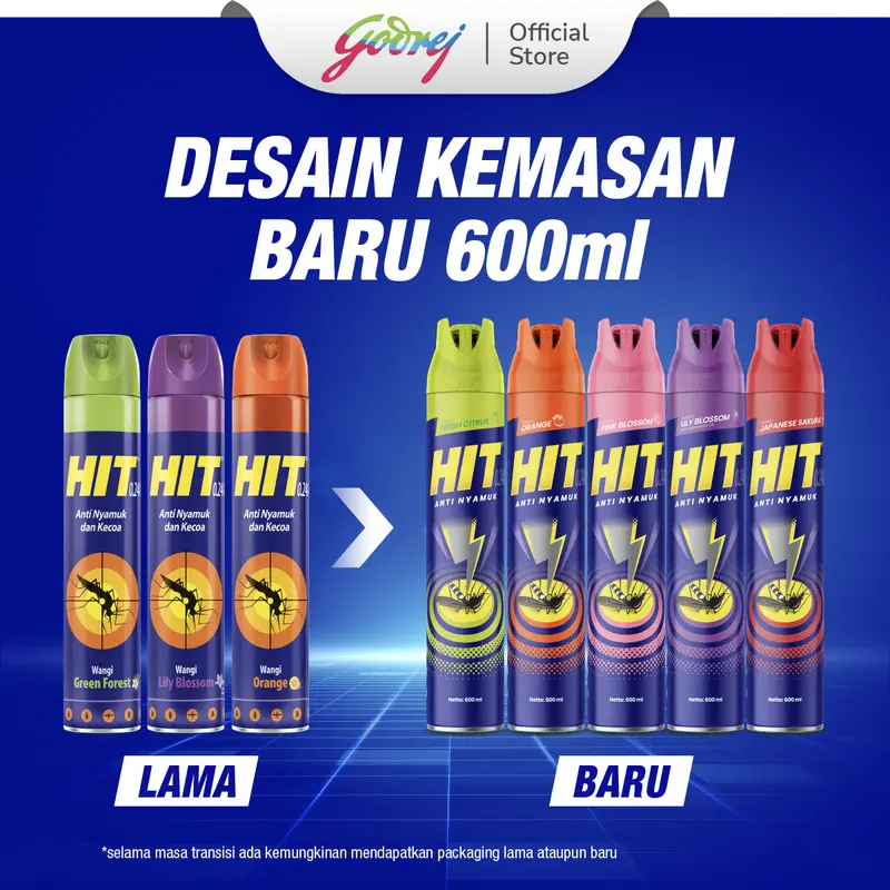 HIT Aerosol Fresh Citrus 600ml - Obat Nyamuk - Bunuh Nyamuk Penyebab Demam Berdarah (DBD) 5