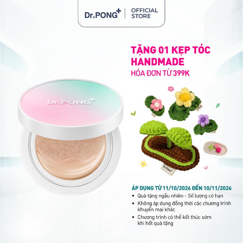 Phấn nước cho da dầu mụn, che khuyết điểm, mịn lì, kiềm dầu DR.PONG MATTE PRO ACNE ACE LONGWEAR CUSHION SPF50+ PA++++