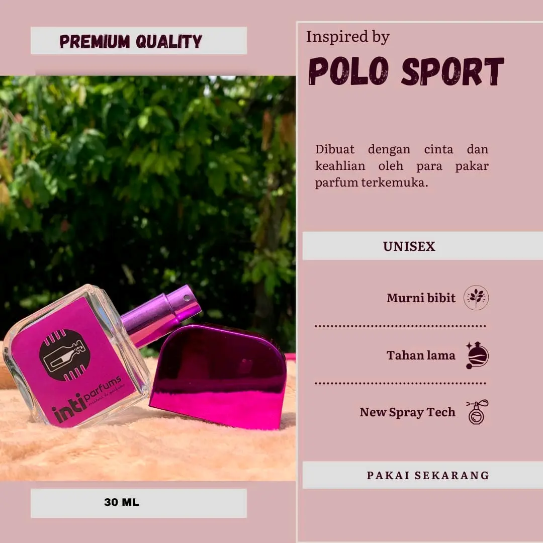 PARFUM  POLO SPORT 30ML MURNI BIBIT N / gambar hanya inspirasi Aroma Perfume