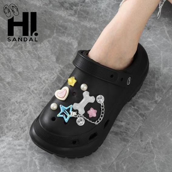 Sandal Baim Bangkok Eva Wedges Rubber / Sandal Wanita Wedges / Sandal Perempuan Jibbitz Classic / Sandal Baim Wanita Wedges / Sandal Eva Rubber Wanita / Sandal Wedges Import Wanita / Sandal Slop Wedges Wanita Perempuan / Sandal Baim Bakpao Slop Wedges 4