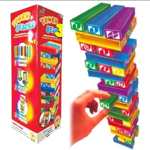 Mainan Uno Stako domino tumpuk + Palu (Pile of Block) - Games Toys