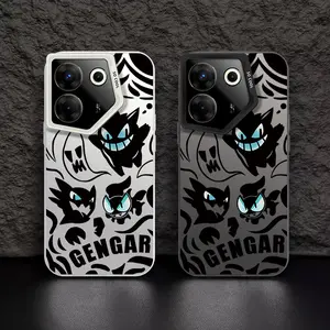 Casing hp  TECNOCamon20Pro(5G) Shell perak berwarna case Pok é mon gengar Hantu Hitam Corak kartun penjualan panas Kasus telepon pria