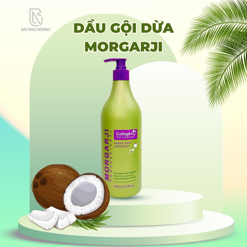MORGARJI - DẦU GỘI DỪA MORGAJI COLLAGEN DƯỠNG ẨM, MỀM MƯỢT TÓC - Chăm Sóc Tóc Dưỡng Tóc