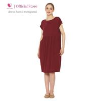 Gambar Dress Busui Friendly Bukaan Kanan Kiri Baju Menyusui Busui dan Bumil - Army dari Baju Hamil Menyusui Happymomma Kota Tangerang Selatan 3 Tokopedia