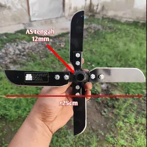 Pisau Cacah Sayur AS 12MM Bahan Baja Gergaji Selendang. Pakan Ternak Entok Dan Unggas