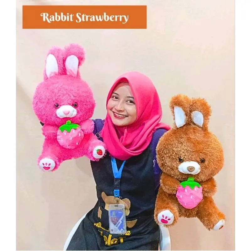 BONEKA KELINCI/KELINCI LUCU/BONEKA KELINCI STRAWBERRY/KELINCI LUCU/KADO KELINCI