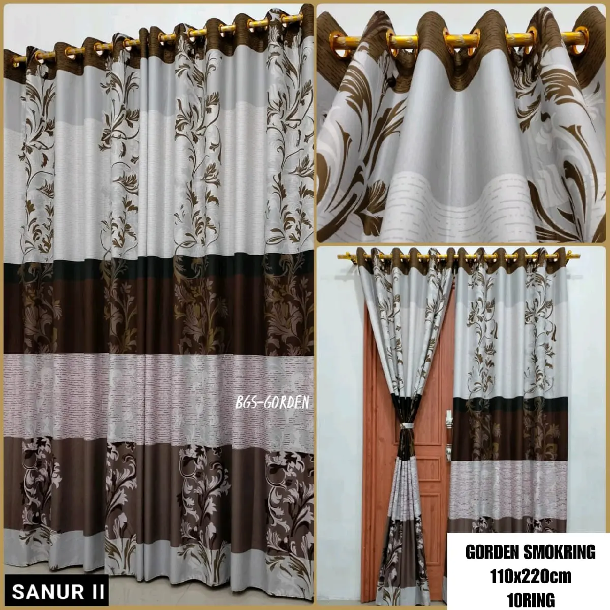 grosir gorden smokering besar motif best seller sanur