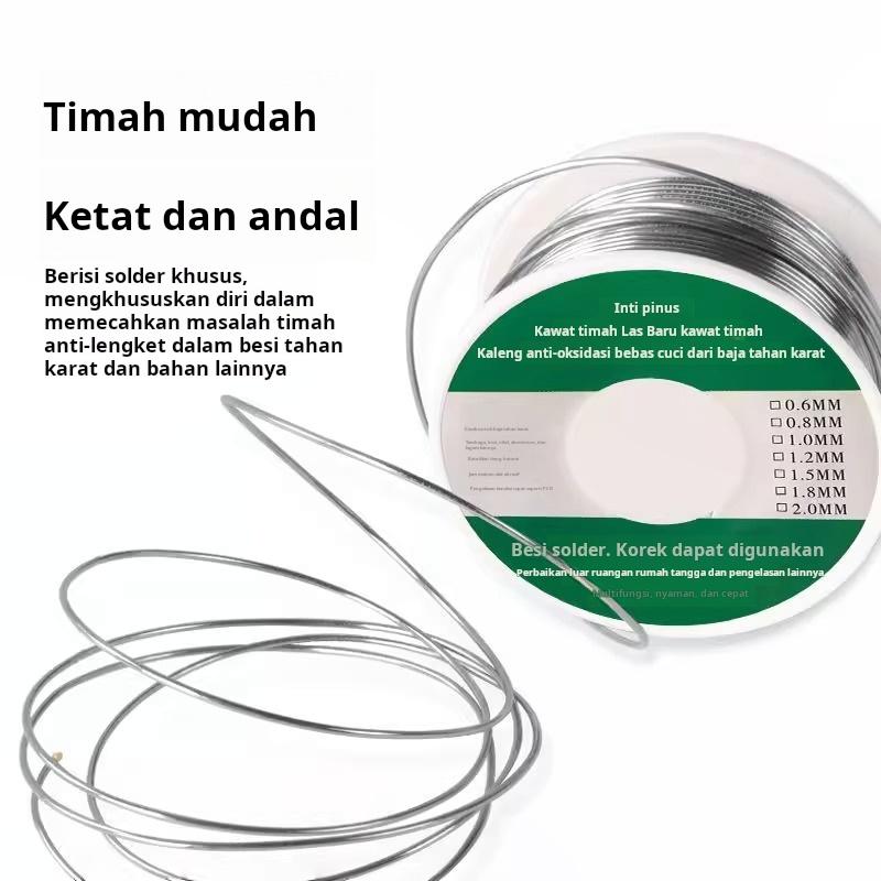 Kawat solder baja tahan karat, kawat solder perbaikan, kawat solder rumah tangga, tembaga, besi, nikel, seng, baterai, solder besi, korek api, jenis kawat solder baru.