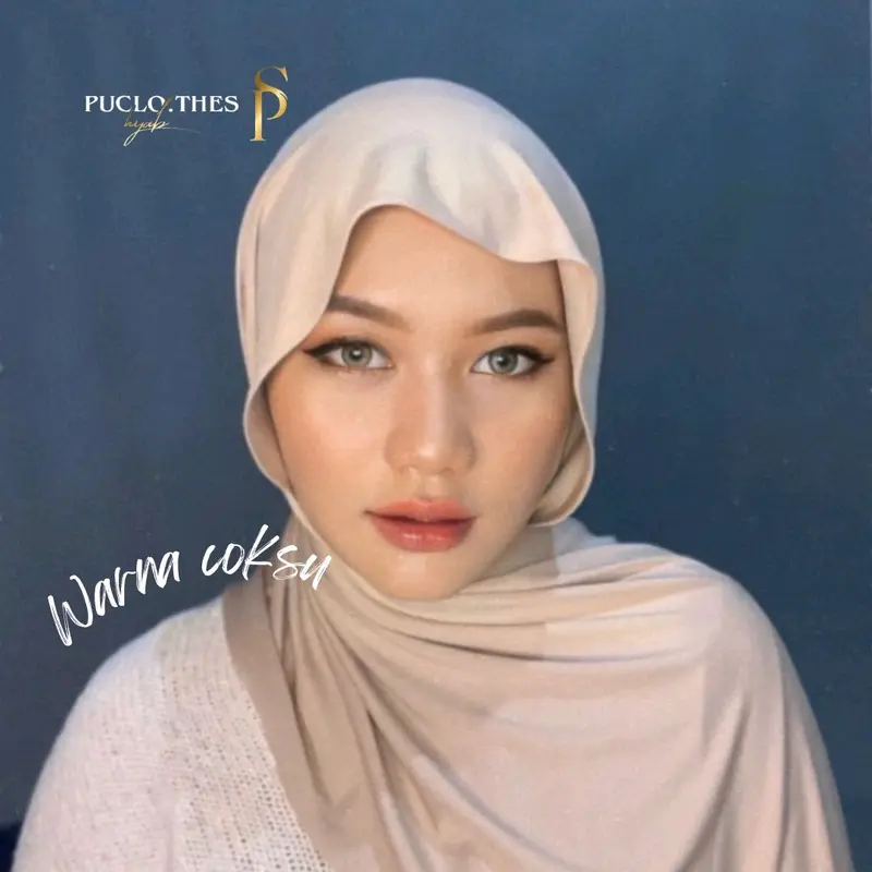 Puclo.thesHijab - Pashmina Kaos Jersey Premium/ Pashmina Meleyot Bahan kaos Jersey Syal Panjang Wanita 1